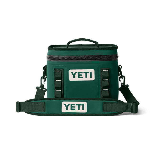 YETI Hopper Flip 8 Soft Cooler - Black Forest Green image number null