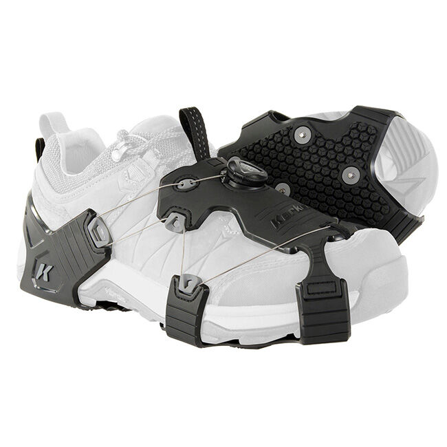 Korkers Ice Walker Ice Cleats - Black/Grey image number null