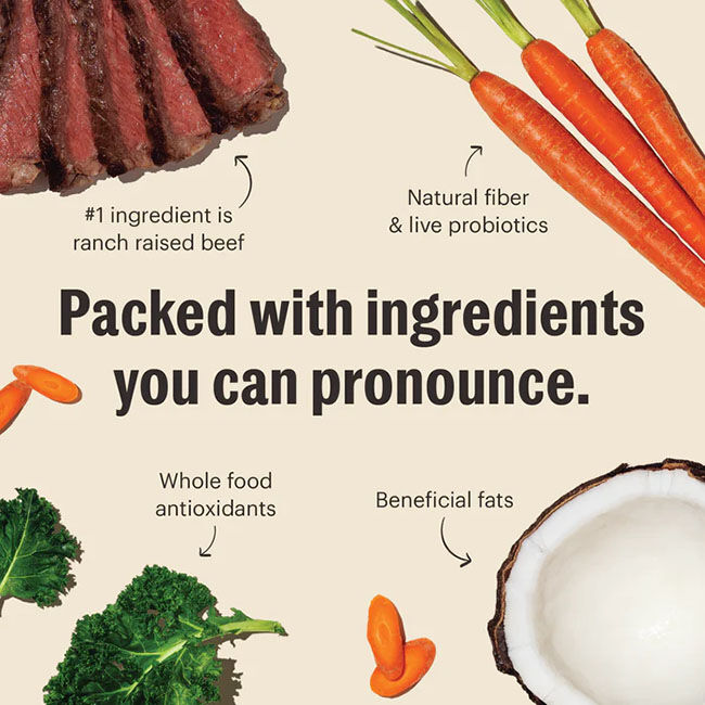 The Honest Kitchen Grain-Free Whole Food Clusters Dog Food - Beef Recipe image number null