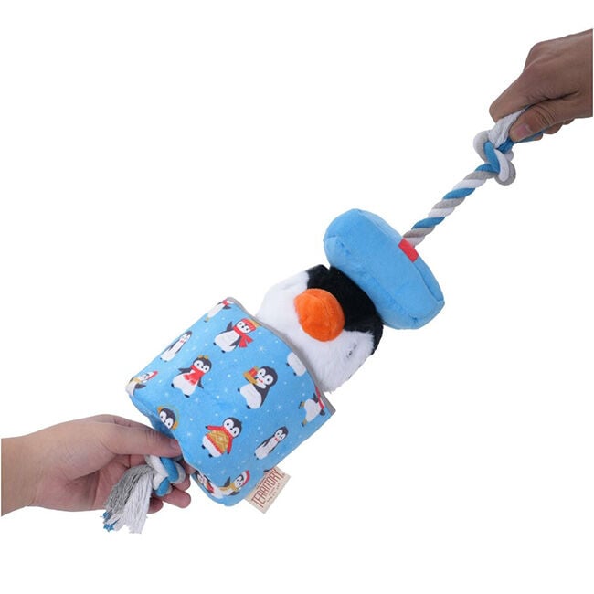 Territory Popper Treat-and-Tug Dog Toy - Penguin image number null