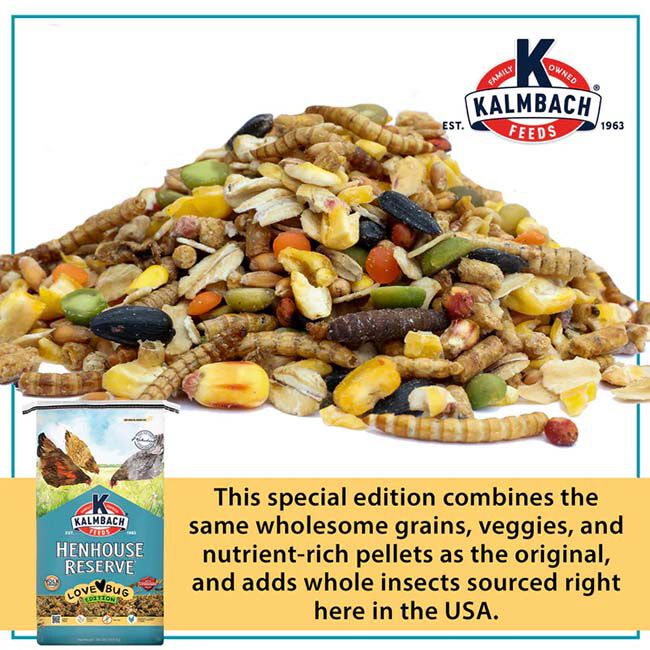 Kalmbach Feeds Henhouse Reserve Love Bug for Chickens & Poultry - 30 lb image number null