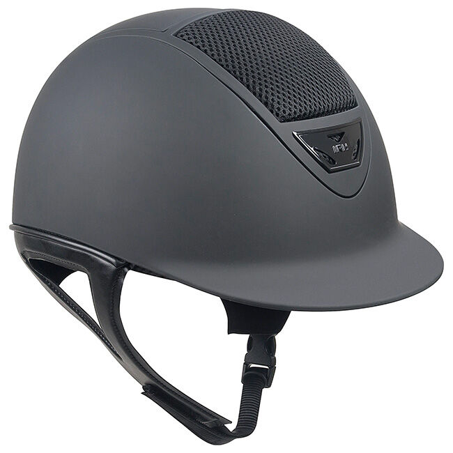 IRH Equestrian XLT Helmet - Black Matte with Black Matte Frame image number null