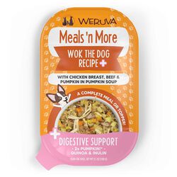Weruva Dog Meals 'n More - Wok the Dog Recipe Plus with Chicken Breast, Beef & Pumpkin in Pumpkin Soup - 3.5 oz