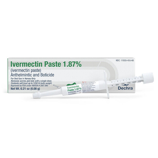Dechra Ivermectin Paste 1.87% - Apple Flavor - 0.21 oz image number null