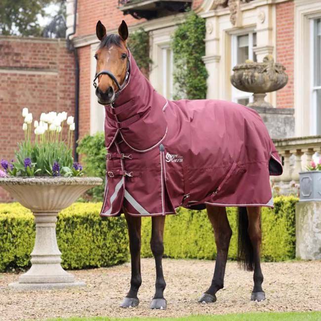 Shires Stormcheeta 300g Rug And Neck Set Maroon The Cheshire Horse
