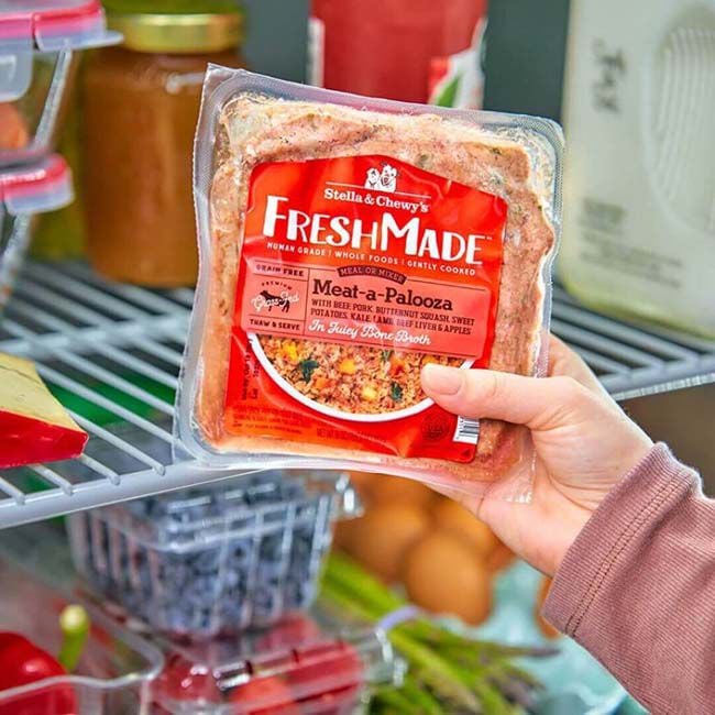 Stella & Chewy's FreshMade Gently Cooked Frozen Dog Food - Meat-a-Palooza - 16 oz image number null