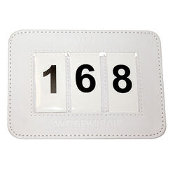 Woof Wear 3-Digit Dressage Number Holder - White