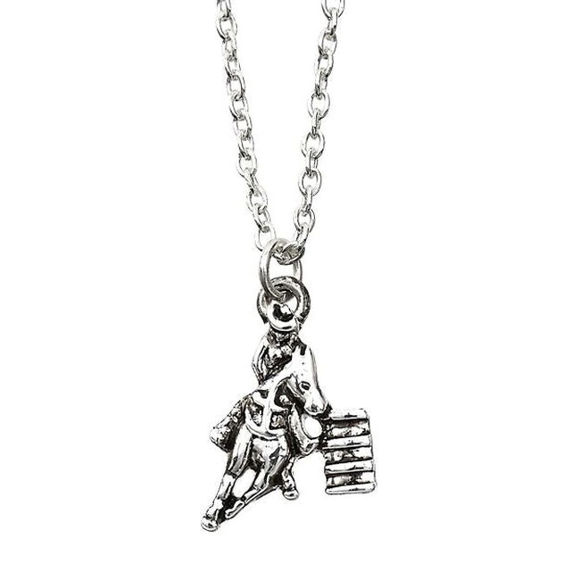 AWST International Barrel Racer Necklace with Cowboy Hat Gift Box image number null