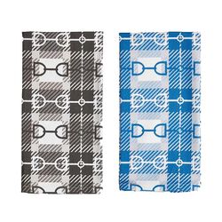 AWST Flour Sack Snaffle Bit Plaid Kitchen Towel
