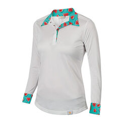 Shires Aubrion Women's Equestrian Style Show Shirt - Watermelon