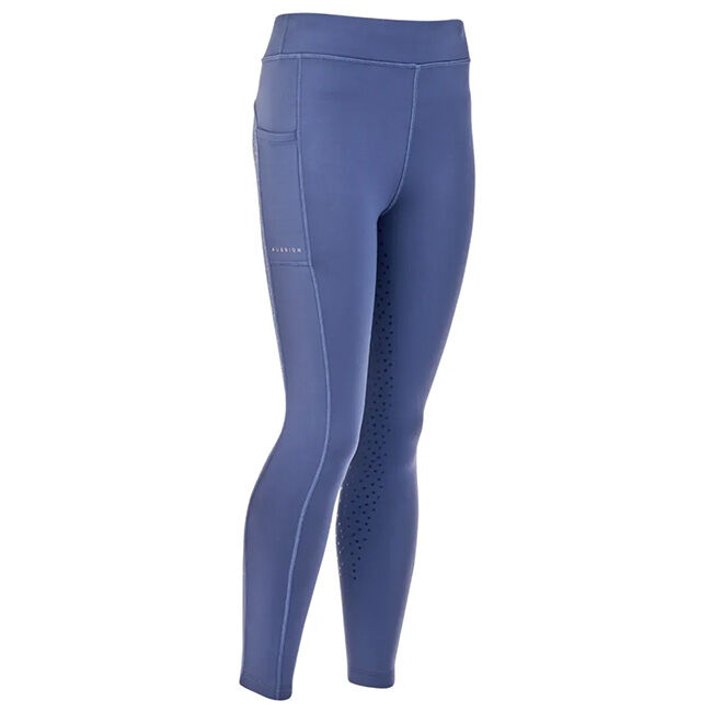 Shires Aubrion Kids' Shield Winter Riding Tights - Blue image number null