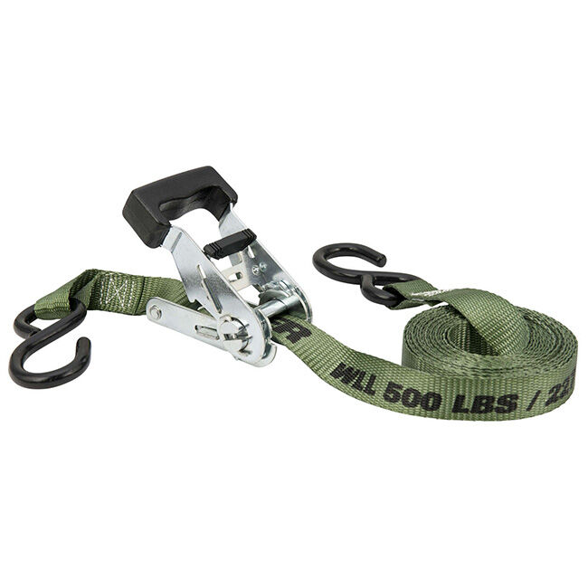 Keeper 1" x 12' Ratchet Tie Down Strap - Green image number null