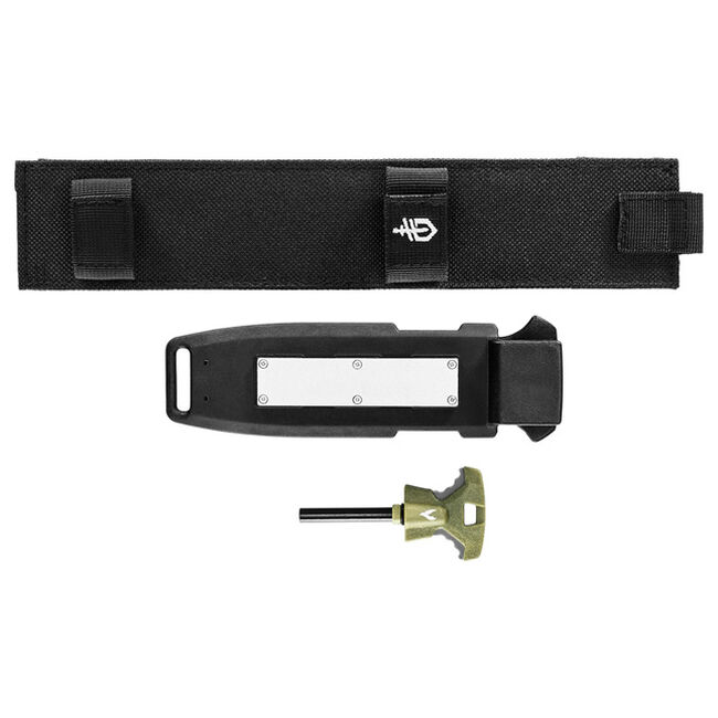 Gerber Ultimate Survival Knife - Fixed Blade Knife, Sheath, Whistle, Fire Starter & Sharpener image number null