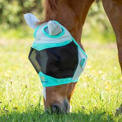 Shires Air Motion 3D Fly Mask with Ears - Aqua