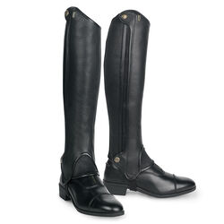 Tredstep Deluxe Leather Half Chaps - Black