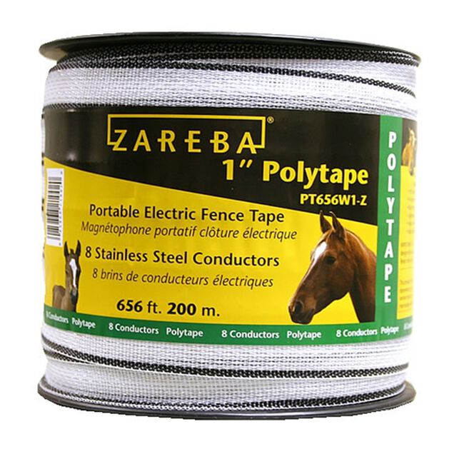 Zareba White 1" x 656' Poly Tape image number null
