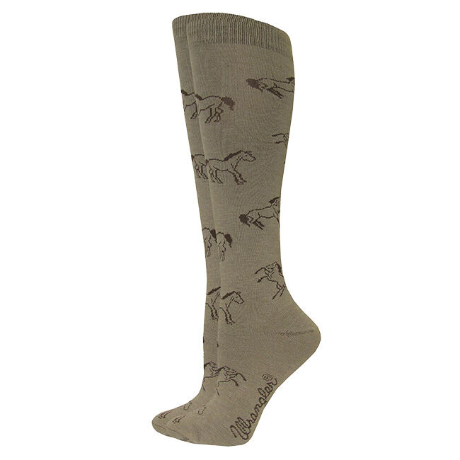 Wrangler Women's Horse Knee High Socks image number null