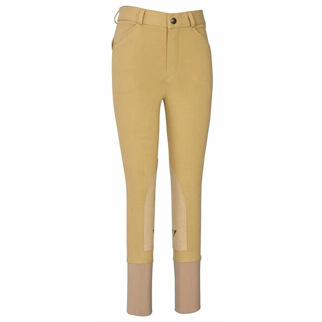 TuffRider Boy's Patrol Light Knee Patch Breeches - Light Tan image number null