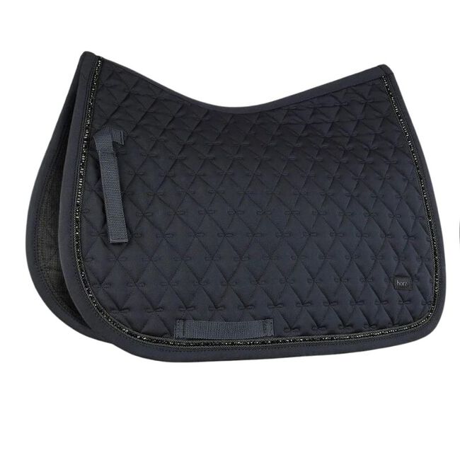 Horze Noir All Purpose Saddle Pad with Pearls | The Cheshire Horse