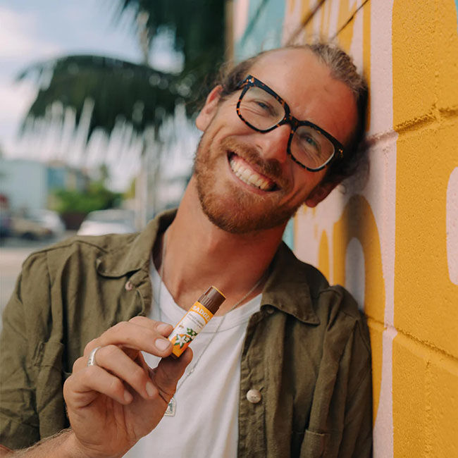 Badger Cocoa Butter Lip Balm - Sweet Orange - 0.25 oz image number null