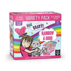 Weruva BFF OMG Gravy Cat Food - Rainbow a Gogo Variety Pack - 12-Pack