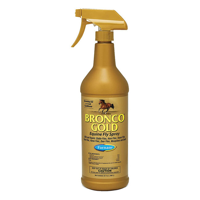 Farnam Bronco Gold Equine Fly Spray - All-in-One Fly Spray & Coat Conditioner image number null