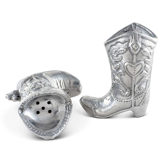 Arthur Court Salt & Pepper Shakers - Cowboy Boots image number null