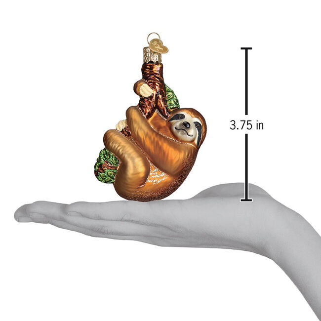 Old World Christmas Sloth Ornament image number null