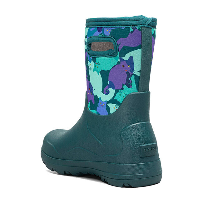BOGS Kids' York Seamless Rain Boots - Catmo Teal image number null