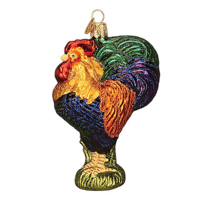 Old World Christmas Heirloom Rooster Ornament image number null