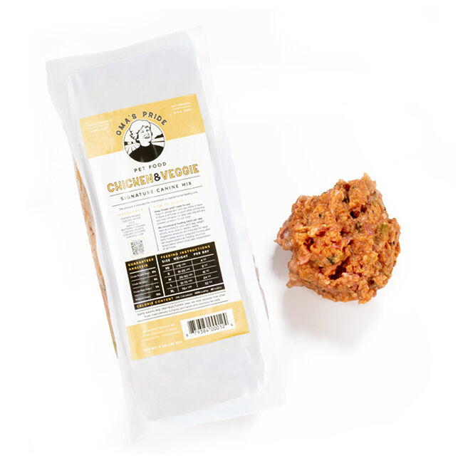 Oma's Pride Frozen Raw Chicken & Veggie Mix image number null