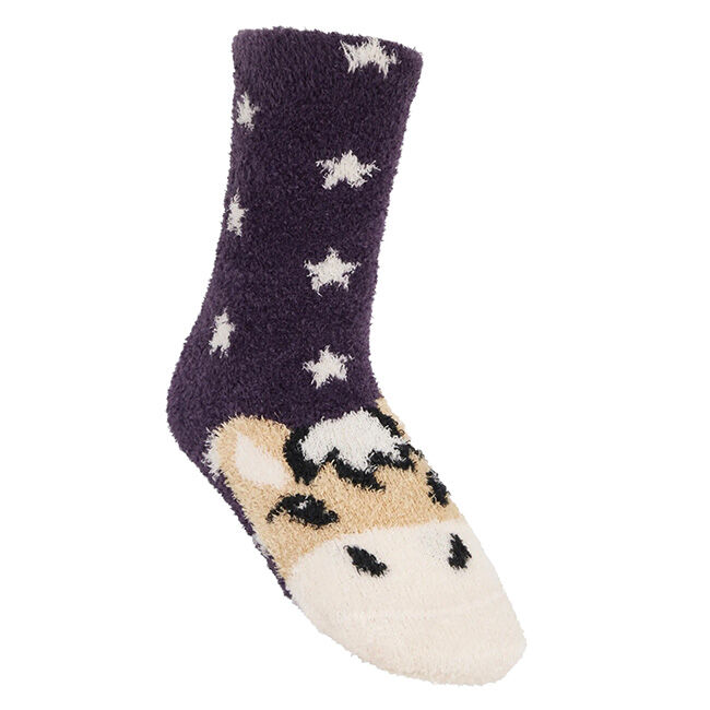 LeMieux Kids' Fluffy Character Socks - Juniper image number null