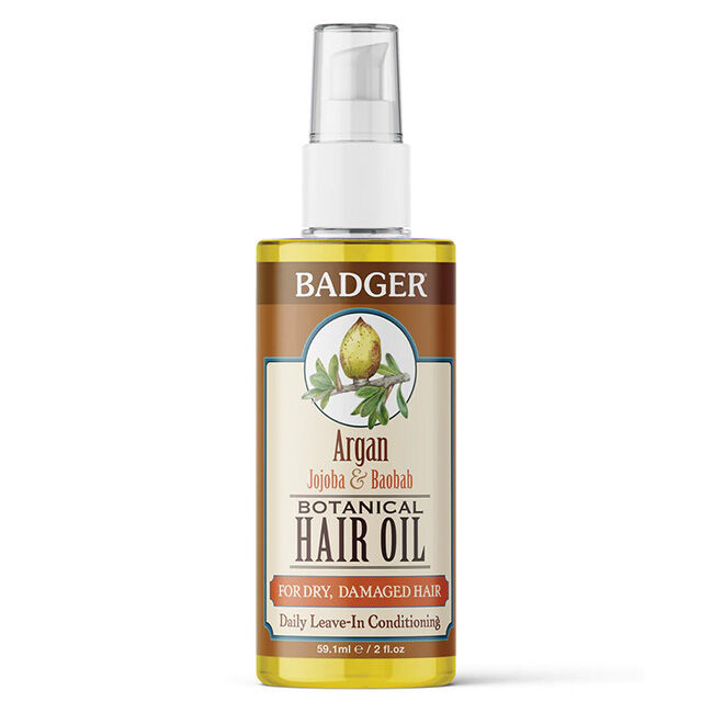 Badger Argan Hair Oil for Dry Damaged Hair image number null