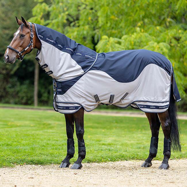 LeMieux Arika Shower-Tek Fly Blanket - Navy image number null