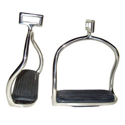 Coronet Double Safety Stirrup Irons with Cross Loop
