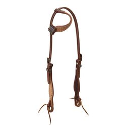 Weaver Leather Rough Out Oiled Canyon Rose Sliding Ear Headstall