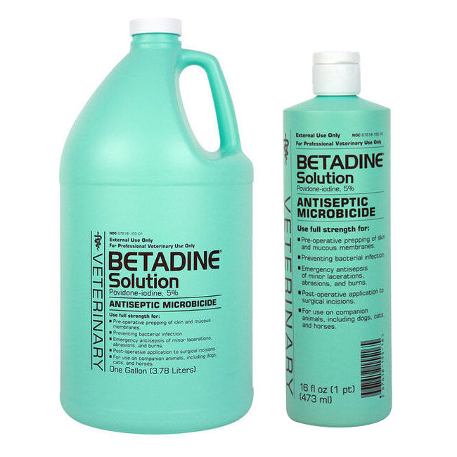 Betadine Veterinary Solution (povidone-iodine, 5%) | The Cheshire Horse
