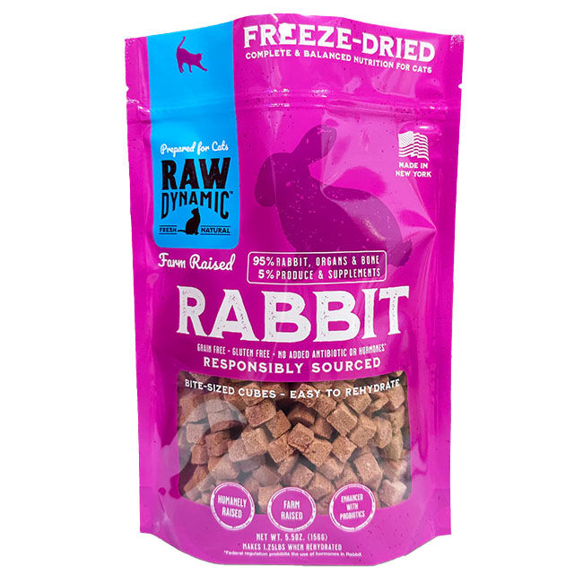 Raw Dynamic Freeze-Dried Raw Cat Food - Rabbit Formula image number null