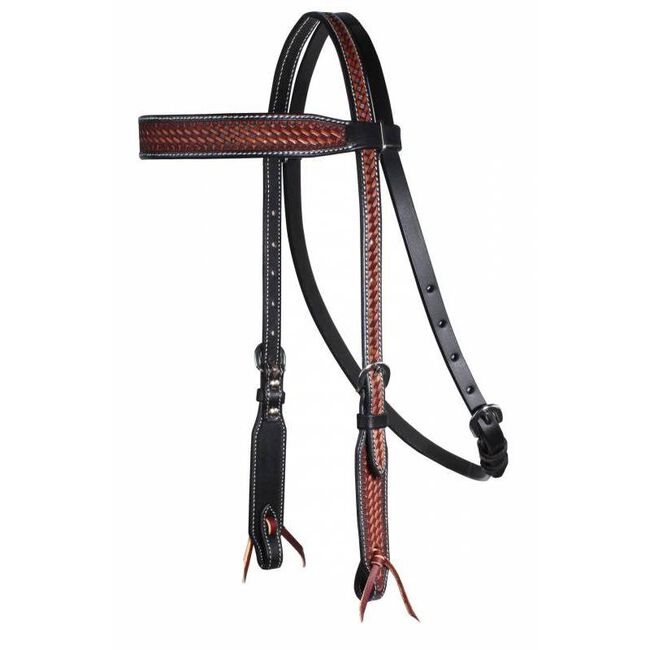 Professional's Choice Basketweave Collection Browband Headstall image number null