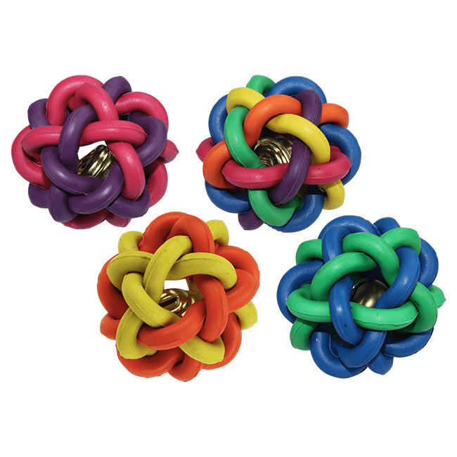 Multipet Nobbly Wobbly Cat Toy with Bell Assorted Colors The
