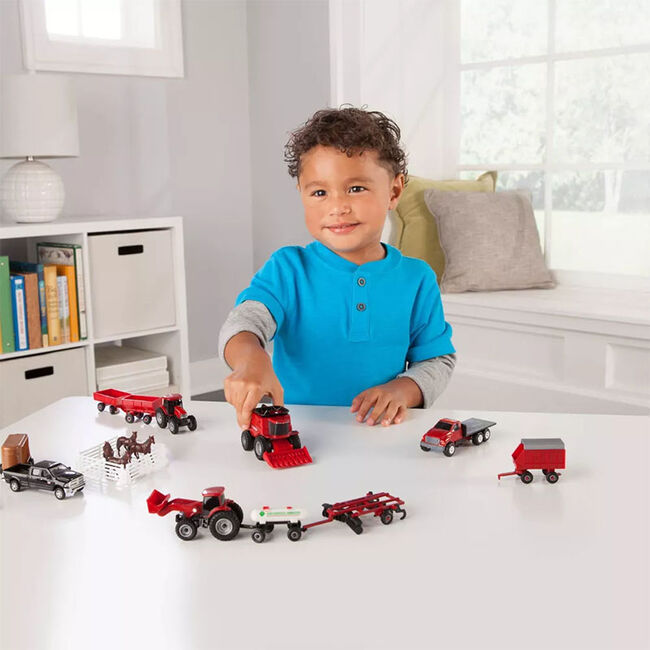 TOMY Case IH 1:64 Scale 20-Piece Vehicle Value Set image number null