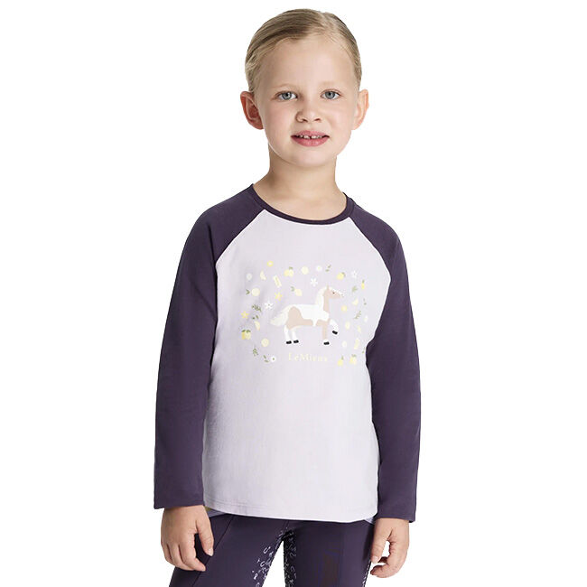 LeMieux Kids' Mini Jamie Lemon Long Sleeve Top - Lilac image number null