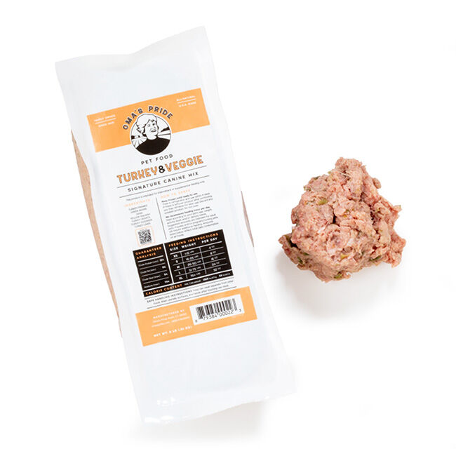 Oma's Pride Frozen Raw Turkey & Veggie Mix image number null