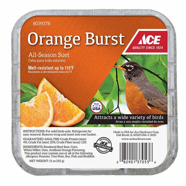 Ace Hardware Assorted Species Suet - Orange Burst - 11 oz image number null