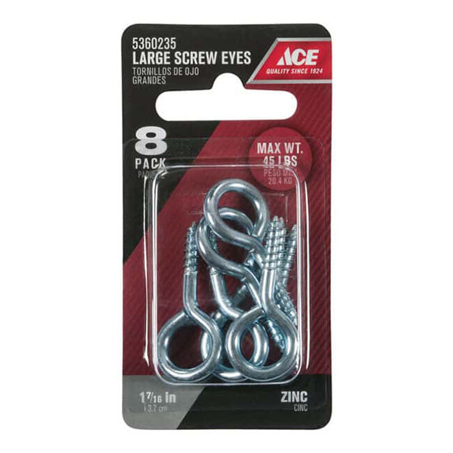 Ace Large Screw Eyes 1- 7/16" image number null