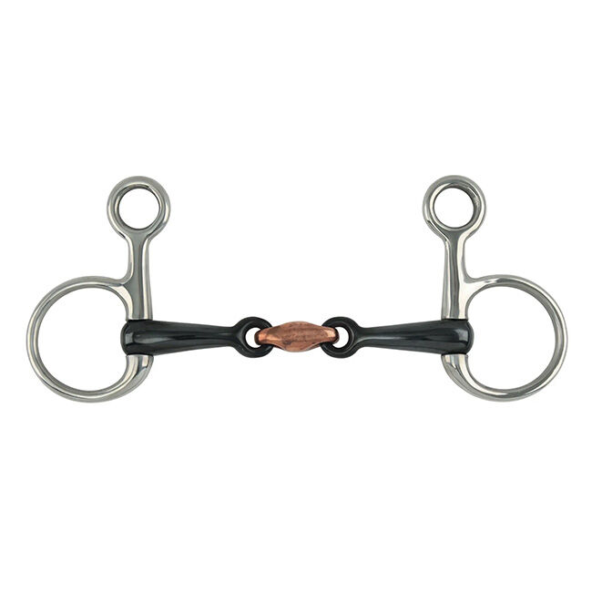 Shires Sweet Iron Hanging Cheek Snaffle Bit with Lozenge image number null
