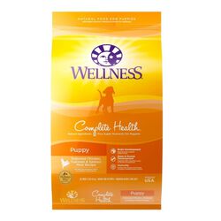 Wellness Complete Health Puppy Deboned Chicken, Oatmeal & Salmon Meal Recipe Dry Dog Food - 15 lb