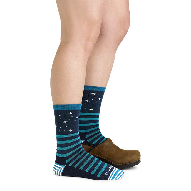 Darn Tough Women's Animal Haus Crew Lightweight Lifestyle Sock - Eclipse image number null