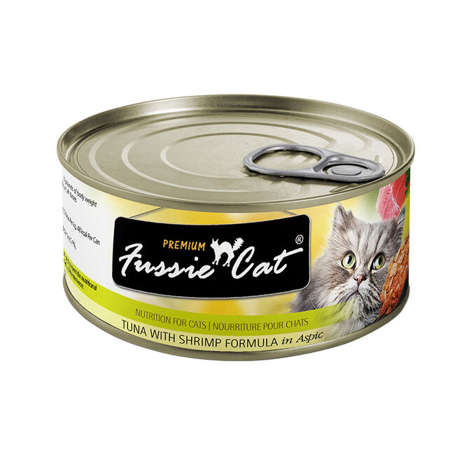 Fussie Cat Premium Cat Food - Tuna with Shrimp in Aspic - 2.8 oz image number null