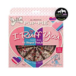 The Lazy Dog Cookie Co. Pup-PIE I Ruff You - Pie-Shaped Treat for Dogs - 5 oz